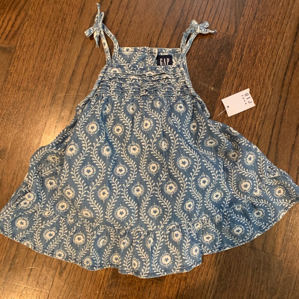 Gap denim dress.  New with tags. 12-18m